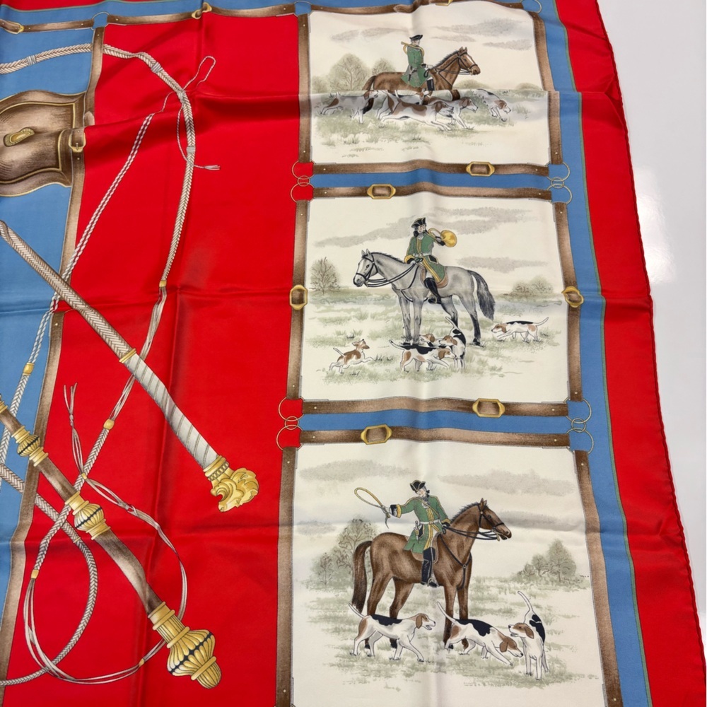 Gucci Silk Equestrian Vintage Scarf - Picture 3 of 10